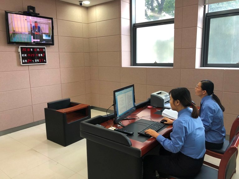 靖江市检察院远程视频提审系统正式投入使用